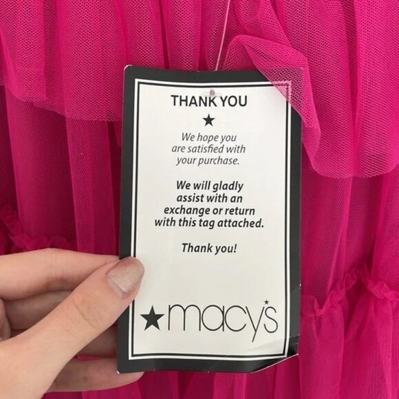 SALE ‼️  NWT City Studio Fuschia Tiered Ruffle Prom Dress - Size 7/8 - Picture 6 of 7